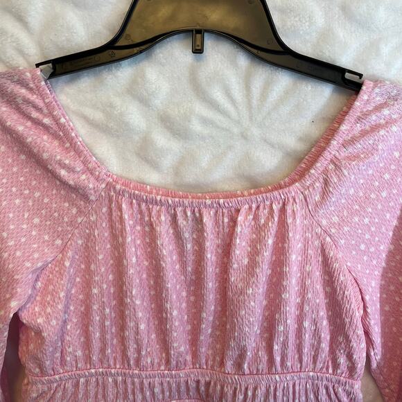 Art class brand size XL pink poplin type material midi dress - Picture 3 of 6